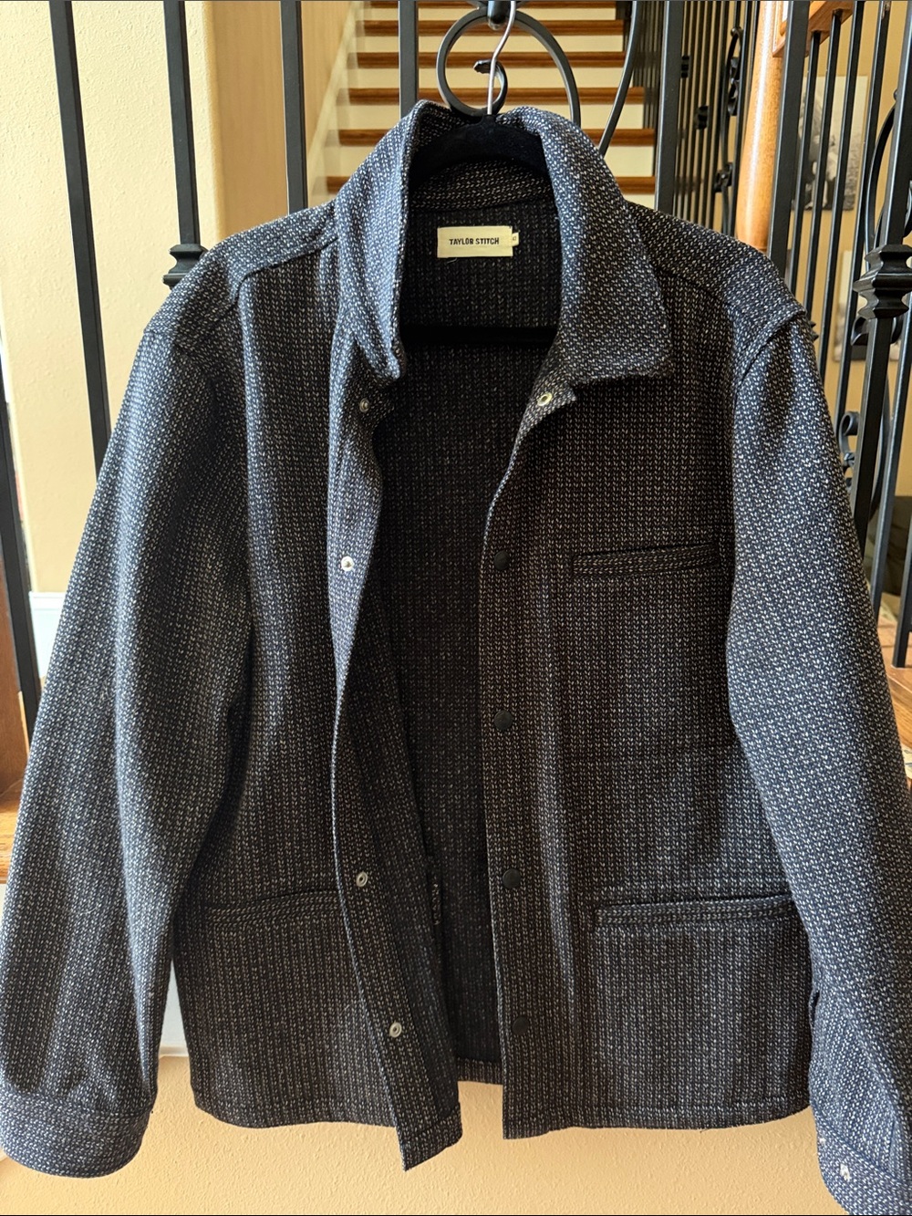 Taylor Stitch Charcoal Knit Work Jacket